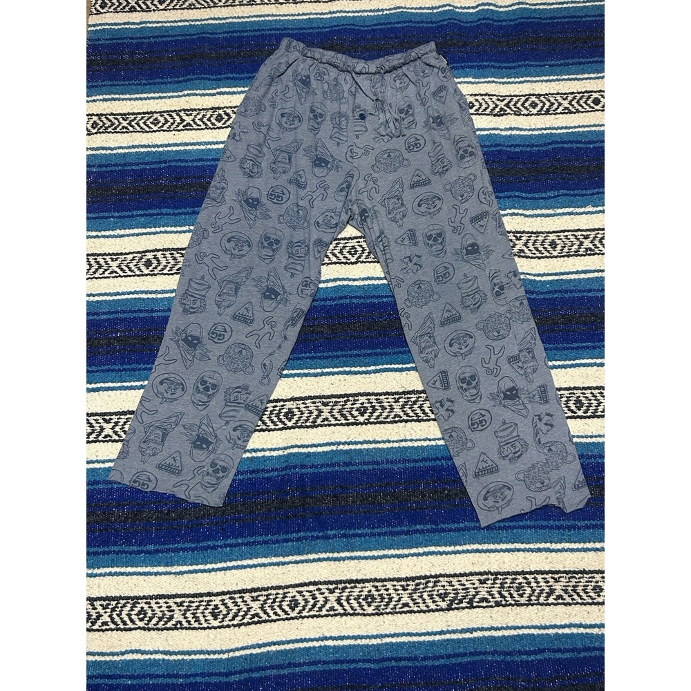 Epic Games Fortnite Pajama Pants Youth Size Medium Blue AOP